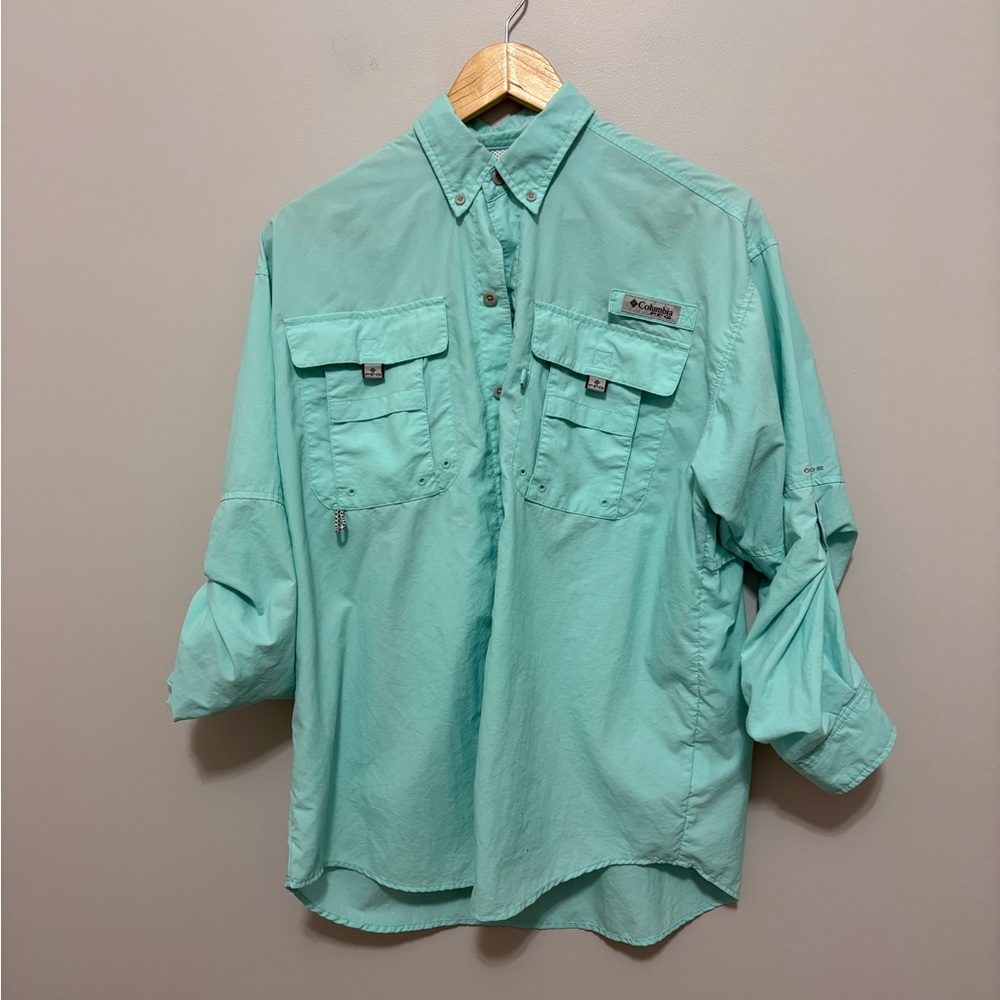 Columbia Men’s PFG Golf Hiking Trail Outdoor Sport Long Sleeve Shirt Size Small